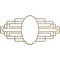 Ekena Millwork Elizabeth Wood Fretwork Pierced Ceiling Medallion, Birch, 16"W x 8"H x 4 3/8"IW x 7 5/8"IH x 3/8"T CMWP16X08X0375EBBI - alternate 1